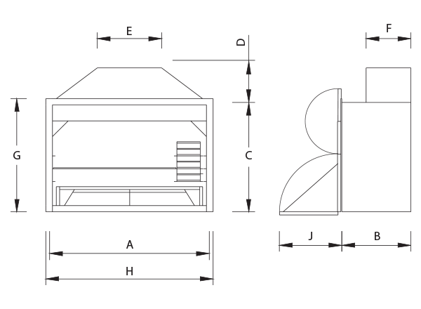 1000 Deluxe Built-in Braai - Image 2