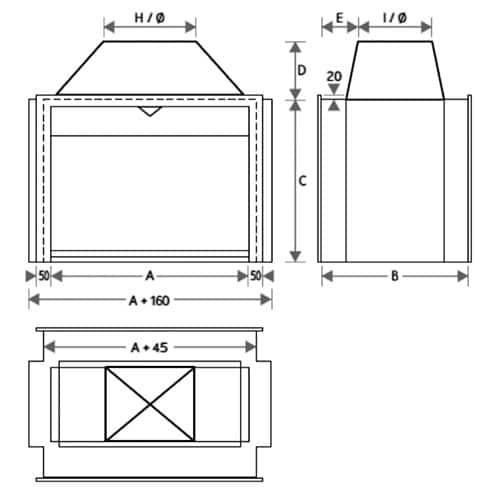700 Double side Professional Universal Fireplace - Image 6
