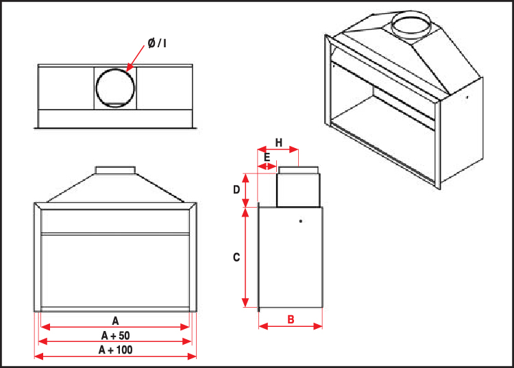 700  Entry level Universal Fireplace B/I - Image 5