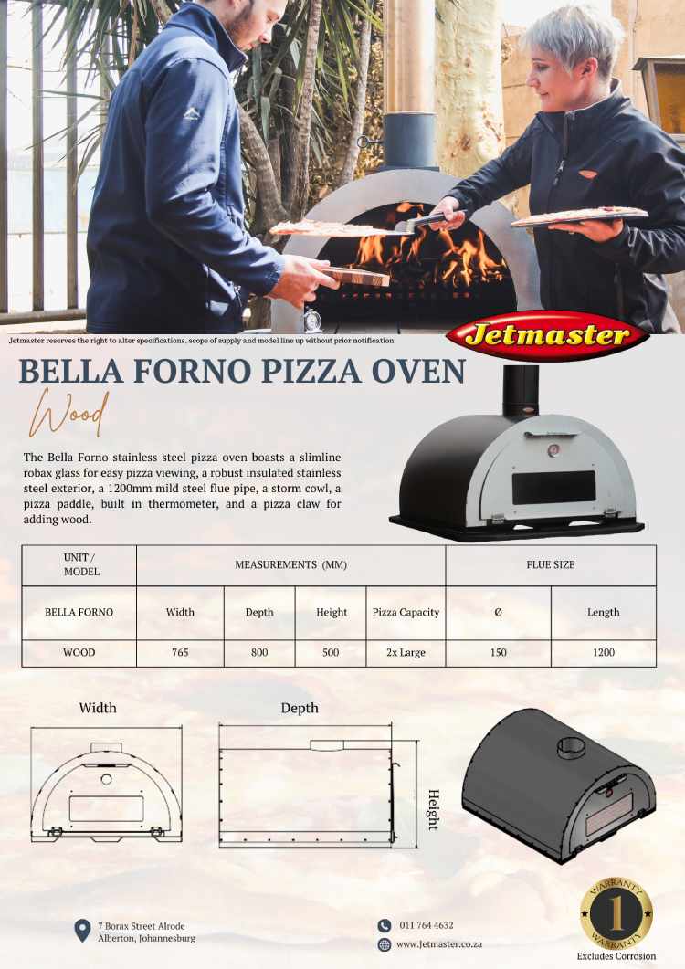 Bella Forno Stainless Steel Pizza Oven - Image 2