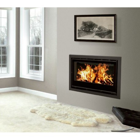 Bellido Llama Crystal 80 Built-in Fireplace + 4 sided trim plate (10-12kW) - Image 3
