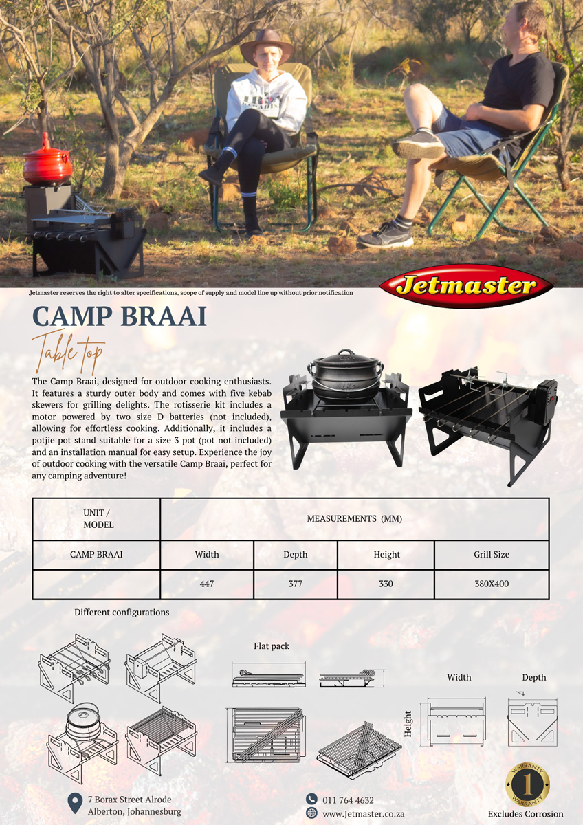 Camp Braai mild steel - Image 2