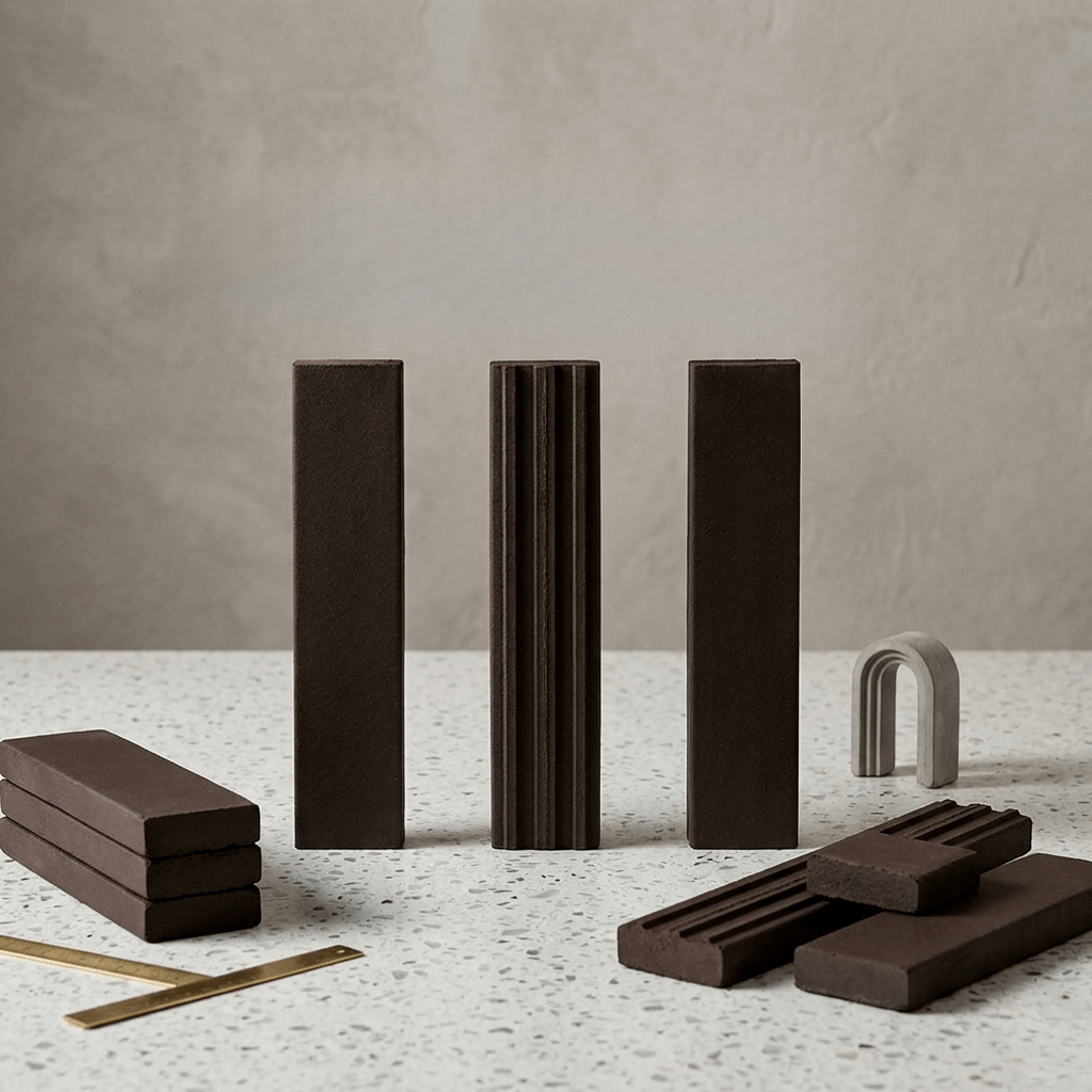 Chocolate Satin Klompie Tile