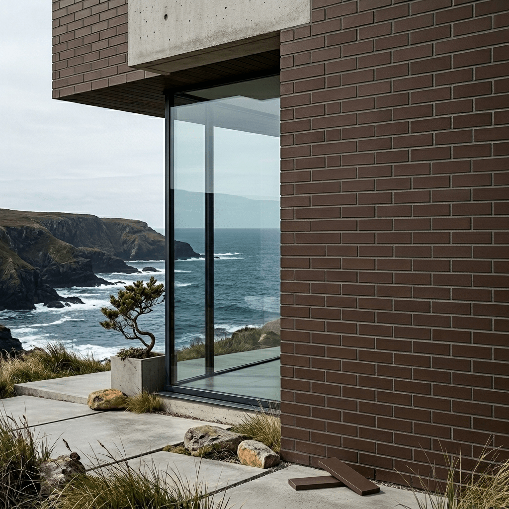 Chocolate Thin Brick Cladding Tile – 225 x 70 x 14mm - Image 2