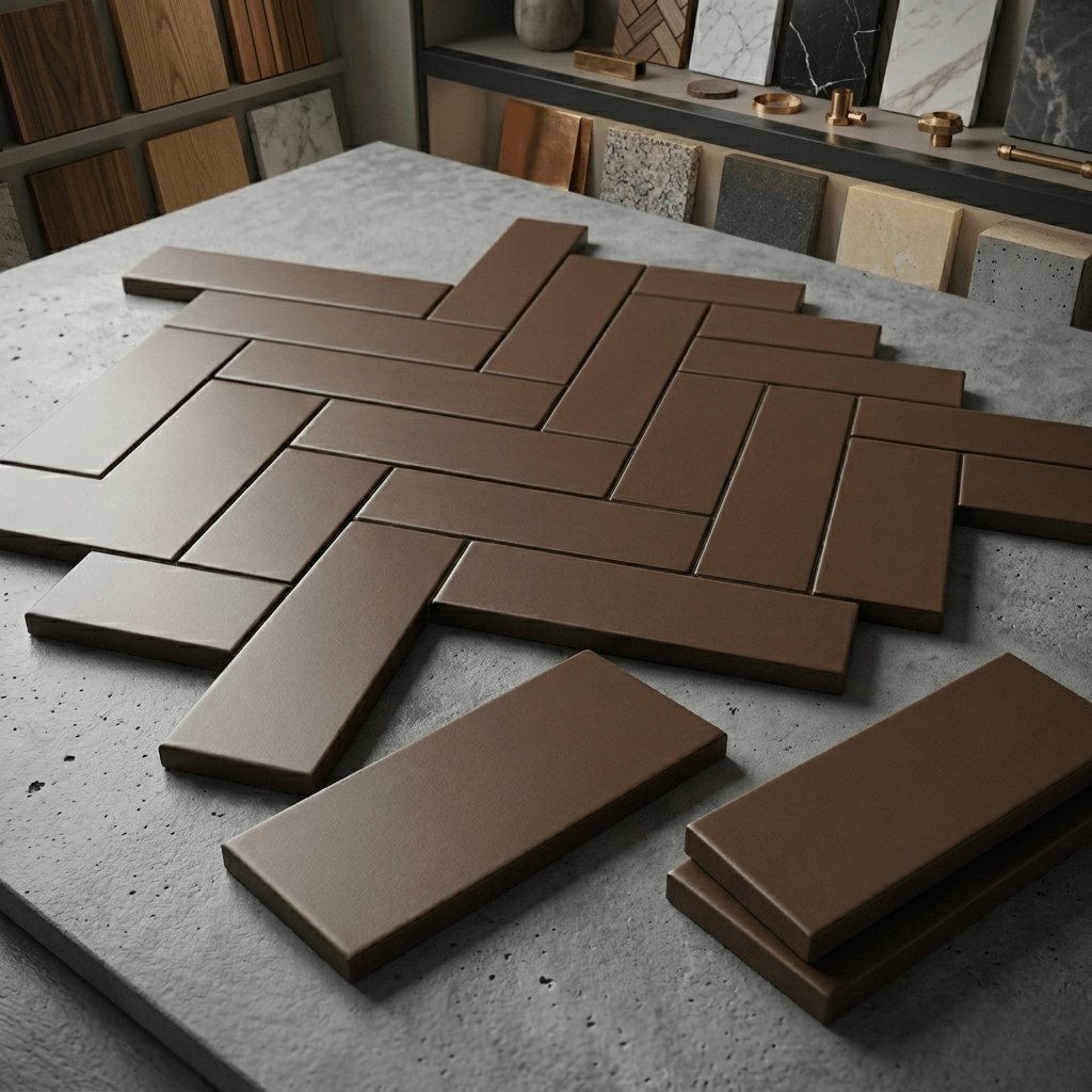 Chocolate Thin Brick Cladding Tile – 225 x 70 x 14mm