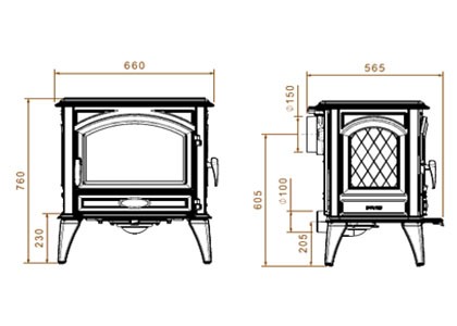 Dovre 640 WD With Side Door (9-11kW) - Image 2