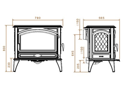 Dovre 760 WD With Side Door (11-13kW) - Image 2