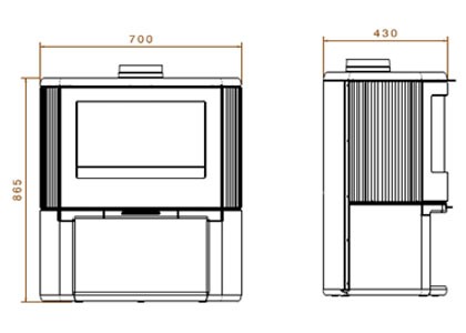 Dovre Bow On Wood base (9-11kW) - Image 2