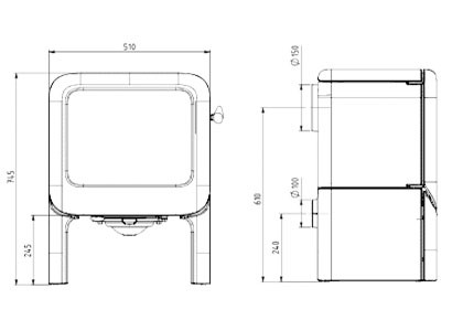 Dovre Rock 350 On Tablet (7-9kW) - Image 2