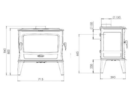 Dovre Tai 55WD With Side Door (11-13kW) - Image 2