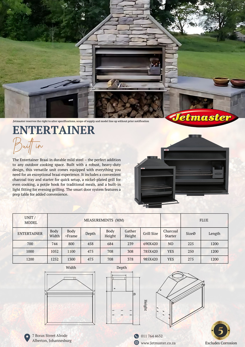 Entertainer 1200mm Mild steel - Image 2