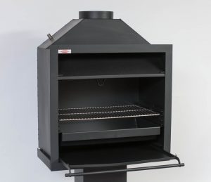 Entertainer 700mm Mild steel Built-in Braai - Image 3
