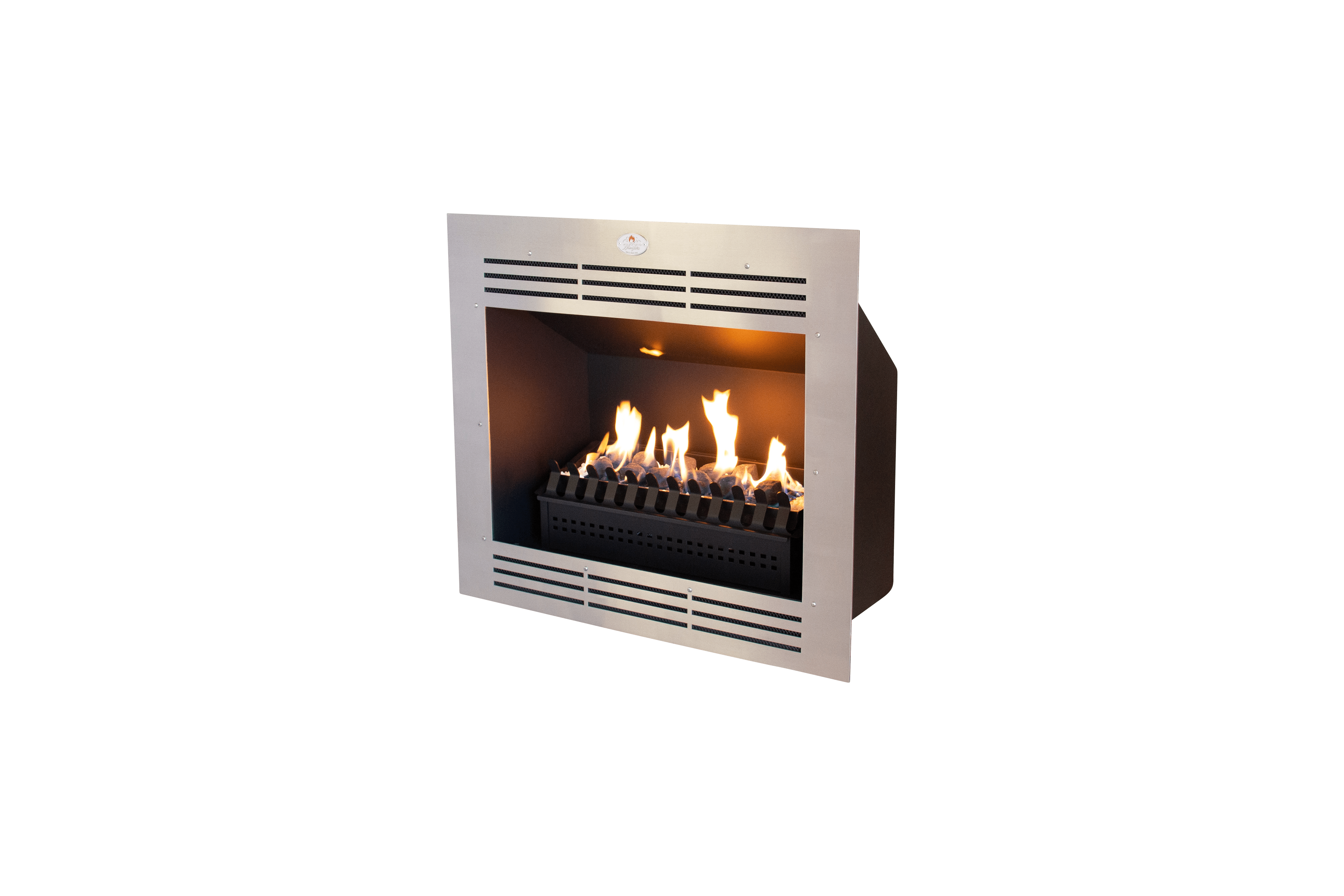 Firebox Vent Free Gas Built-in Model 1090 Stainless Steel Facade (Coal Grate)