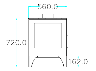 Flamm 560 Freestanding Fireplace (9-11kW) - Image 3