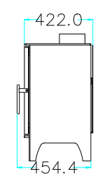 Flamm 560 Freestanding Fireplace (9-11kW) - Image 4