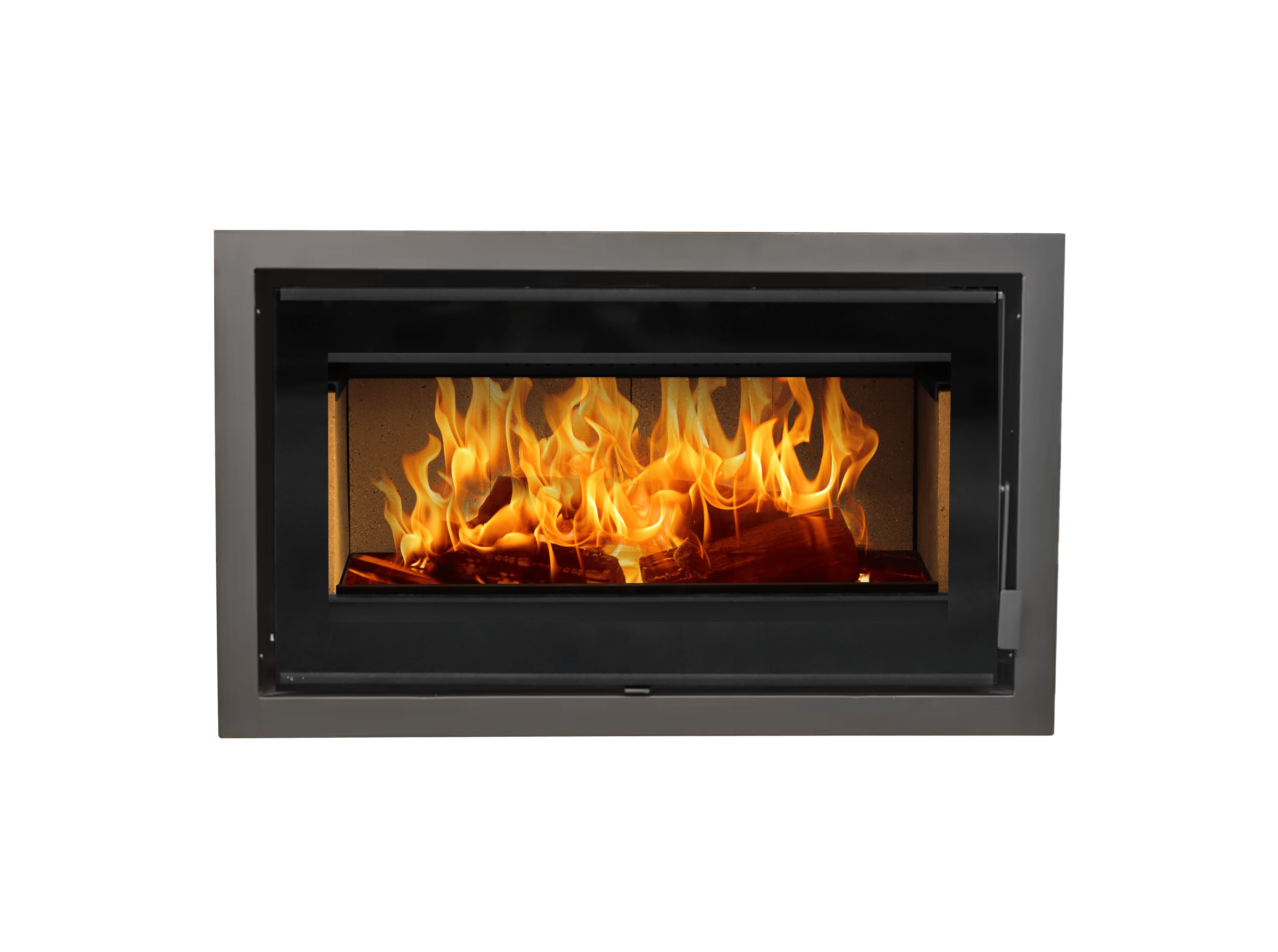 Flamm 950 Built-in Fireplace + Trim plate (13-16kW)
