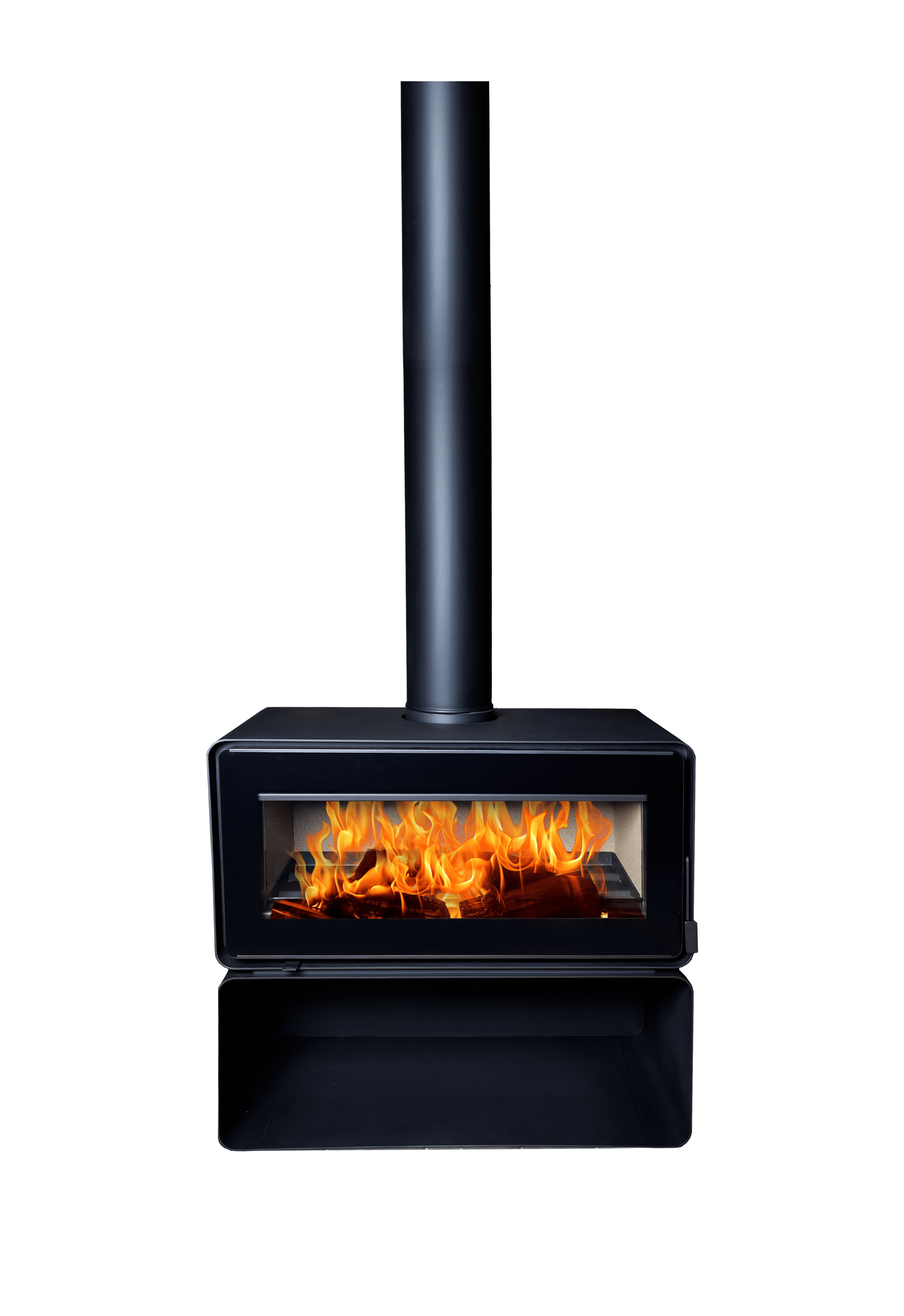 Flamm Cute 985 on Log Base Freestanding Fireplace (13-16kW) - Image 4