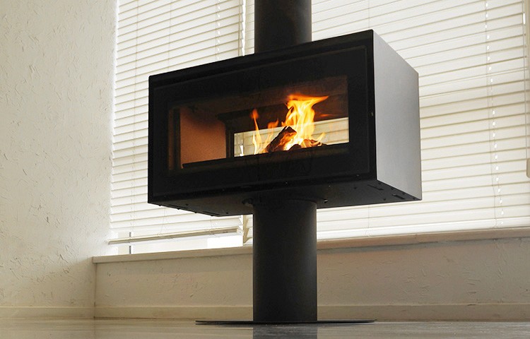 Flamm B4 Double Sided Freestanding Fireplace (10-12kW) - Image 4