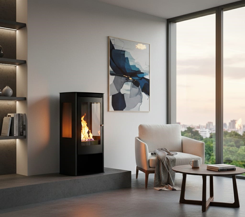 Flamm Bio-Ethanol Freestanding Fireplace – E350 - Image 6