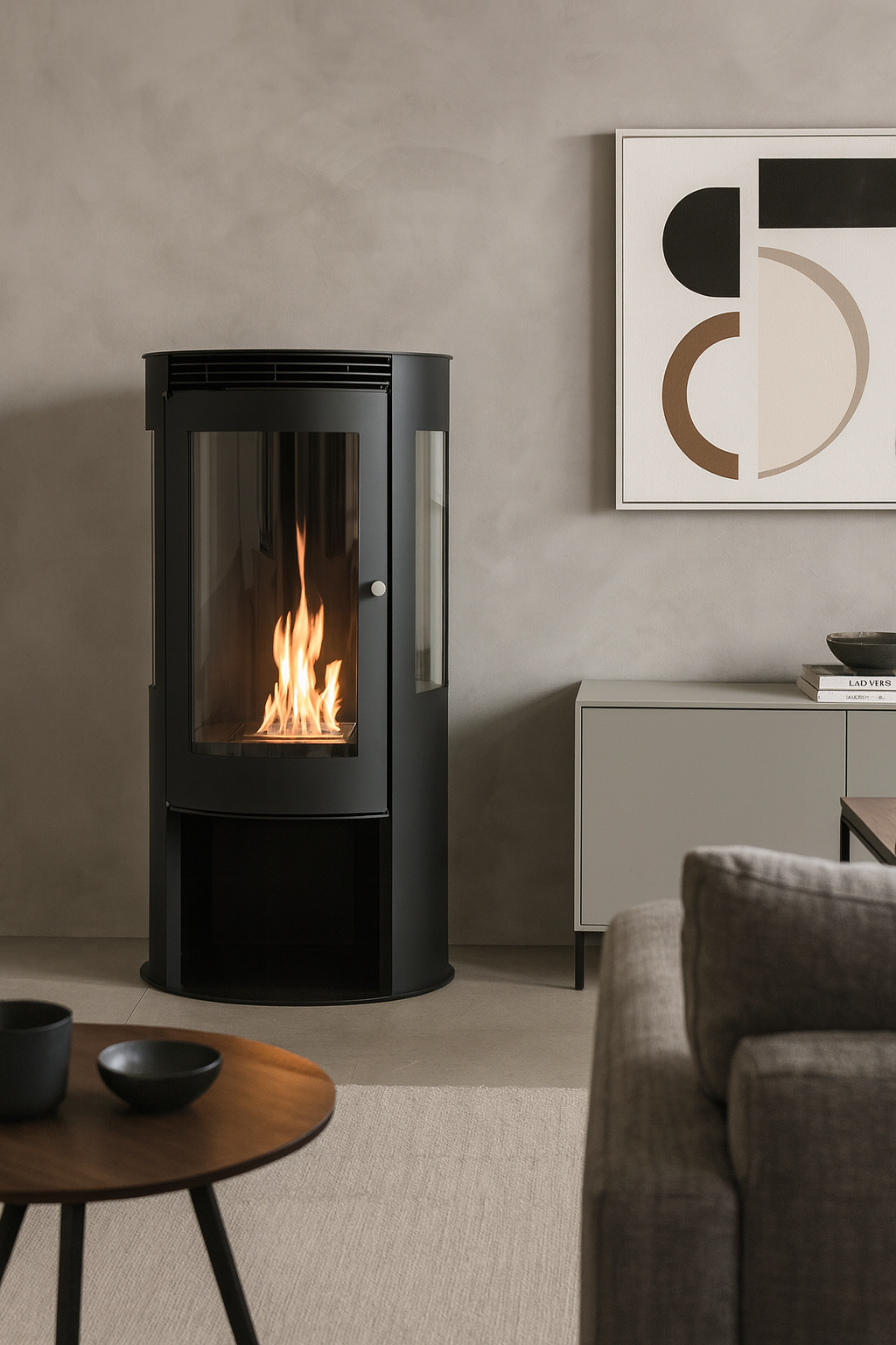 Flamm Bio-Ethanol Freestanding Fireplace – R400 - Image 4