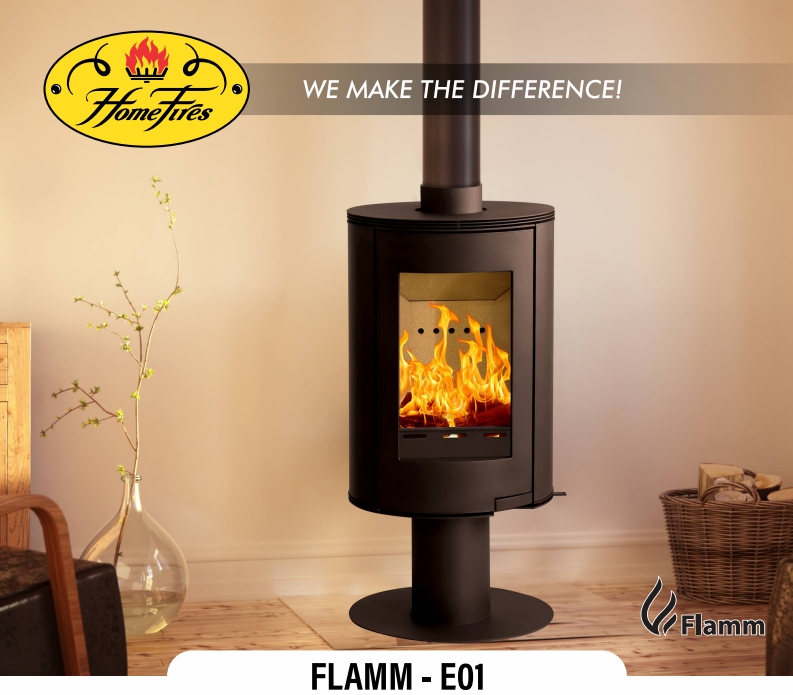 Flamm E01 Freestanding Fireplace (9-11kW) - Image 2