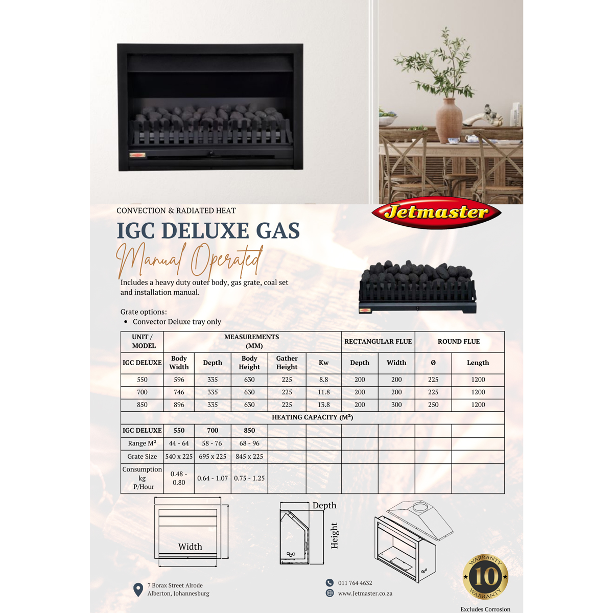 IGC DELUXE GAS FIREPLACE - Image 2