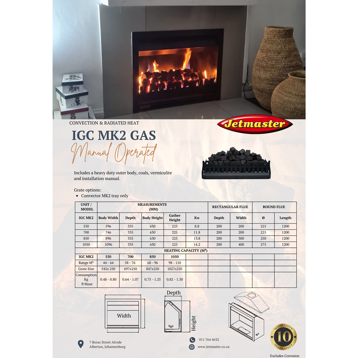 IGC MK2 GAS FIREPLACE - Image 2
