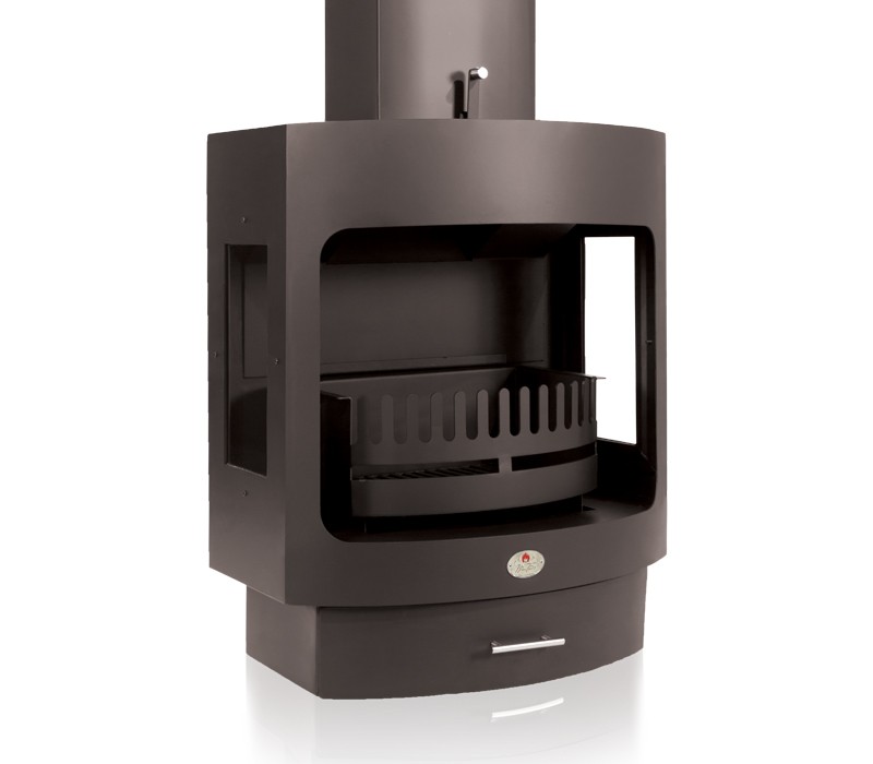Maluti Fireplace 750 With Side Glass