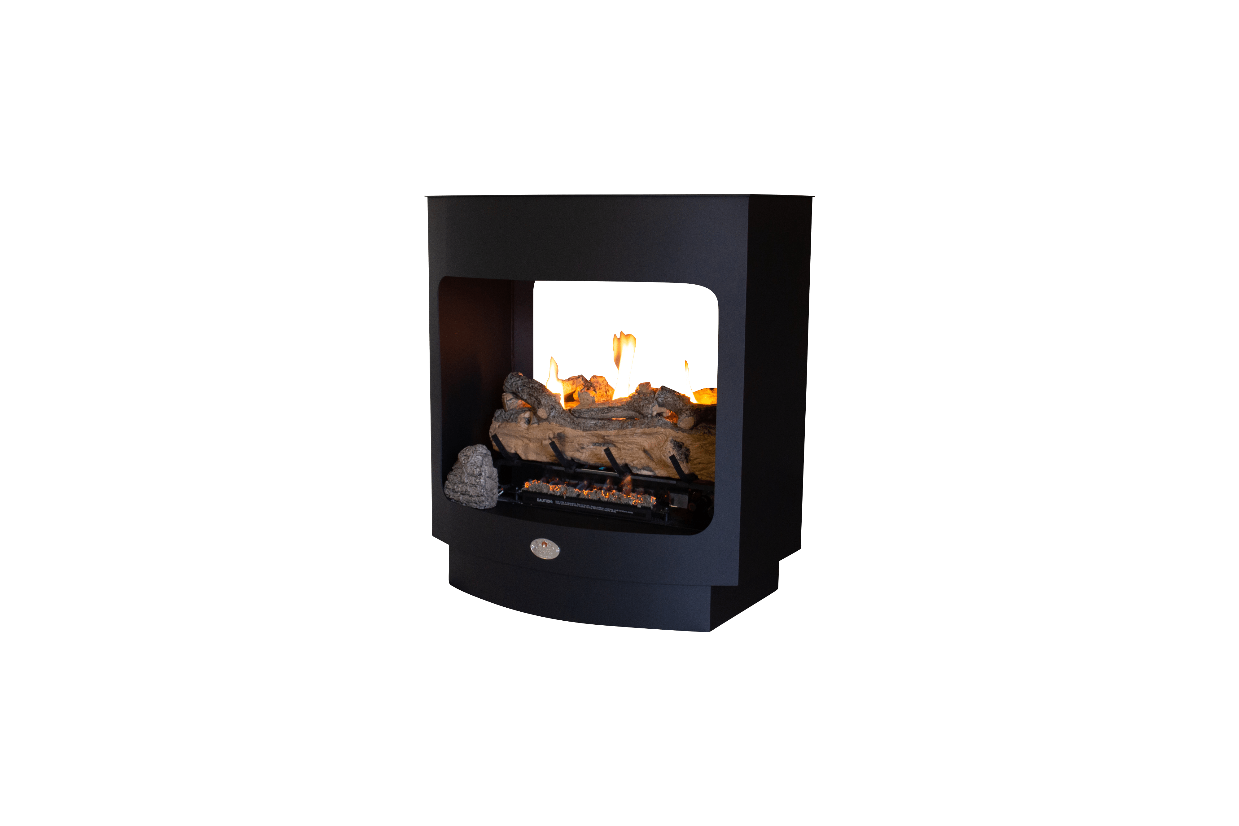 Maluti Gas Firebox Double Sided Freestanding Model 760 (Split Oak Logset)