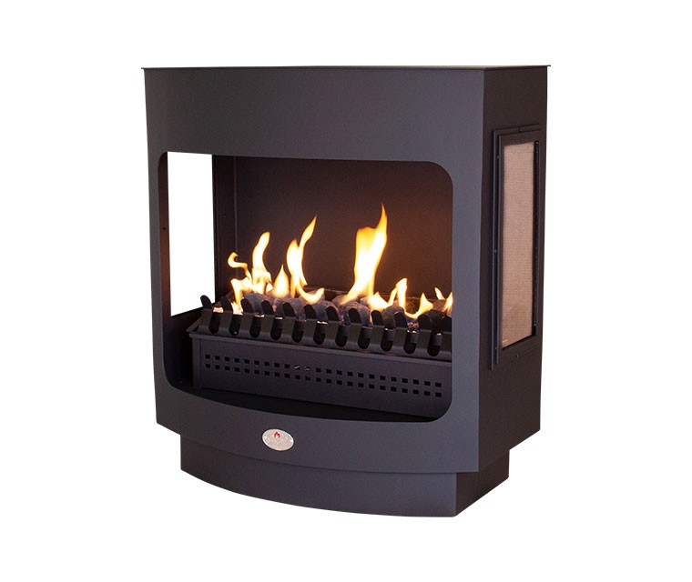 Maluti Gas Firebox Freestanding Model 760 with Glass Sides (Coal Grate) - Image 2