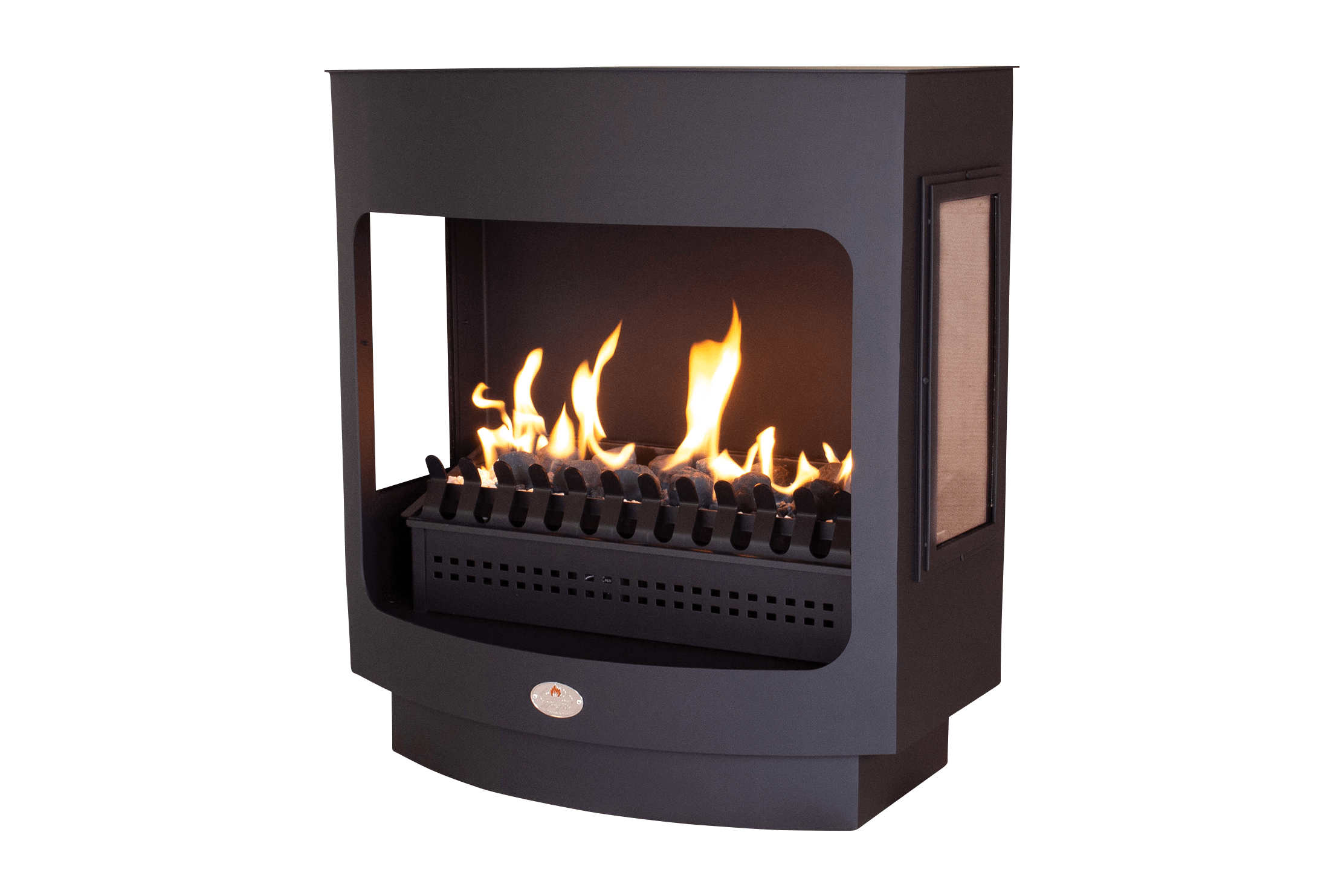 Maluti Gas Firebox Freestanding Model 760 with Glass Sides (Coal Grate)