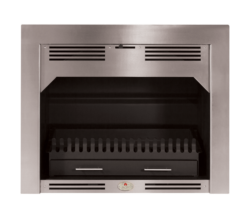 850 New Shape Stainless Steel Trim Built-in Fireplace