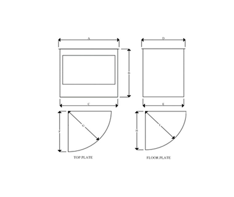 Panoramic Gas Firebox Freestanding Model 600 (Coal Gas Grate) - Image 3