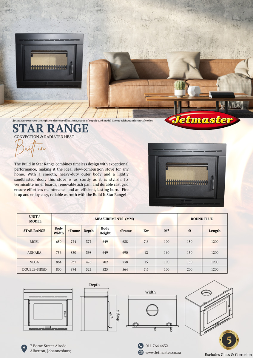 Rigel Built in Slow Stove Fireplace - Image 2