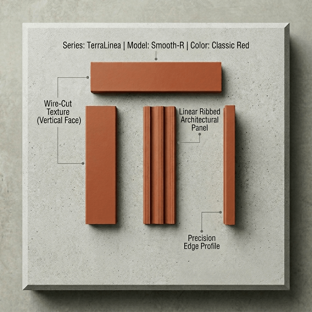 Terracotta Satin Klompie Tile