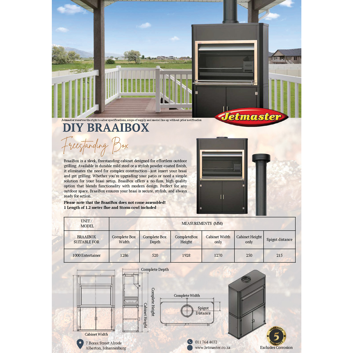 The BraaiBox FreeStanding Braai - Image 2