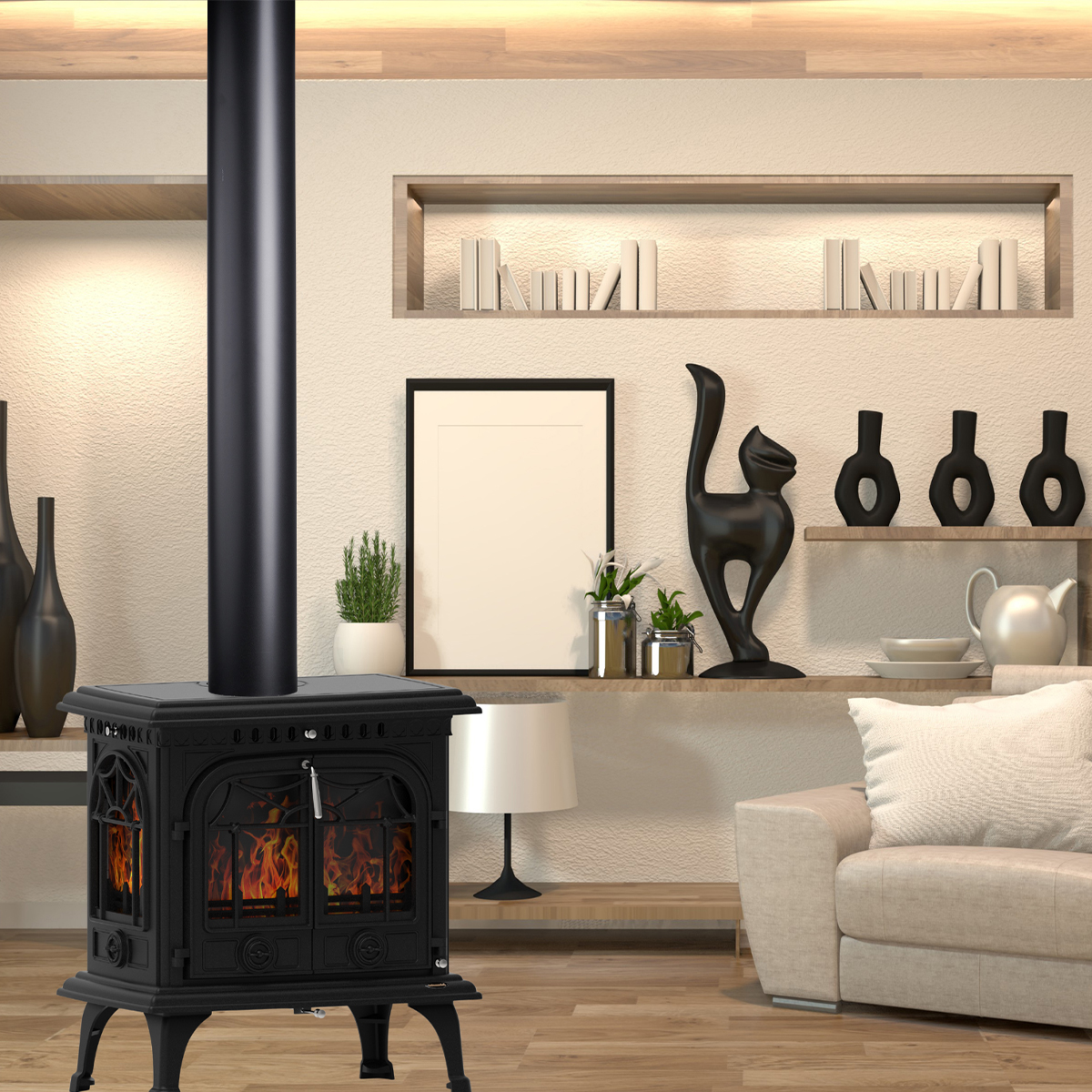 The Panorama Freestanding Fireplace - Image 2