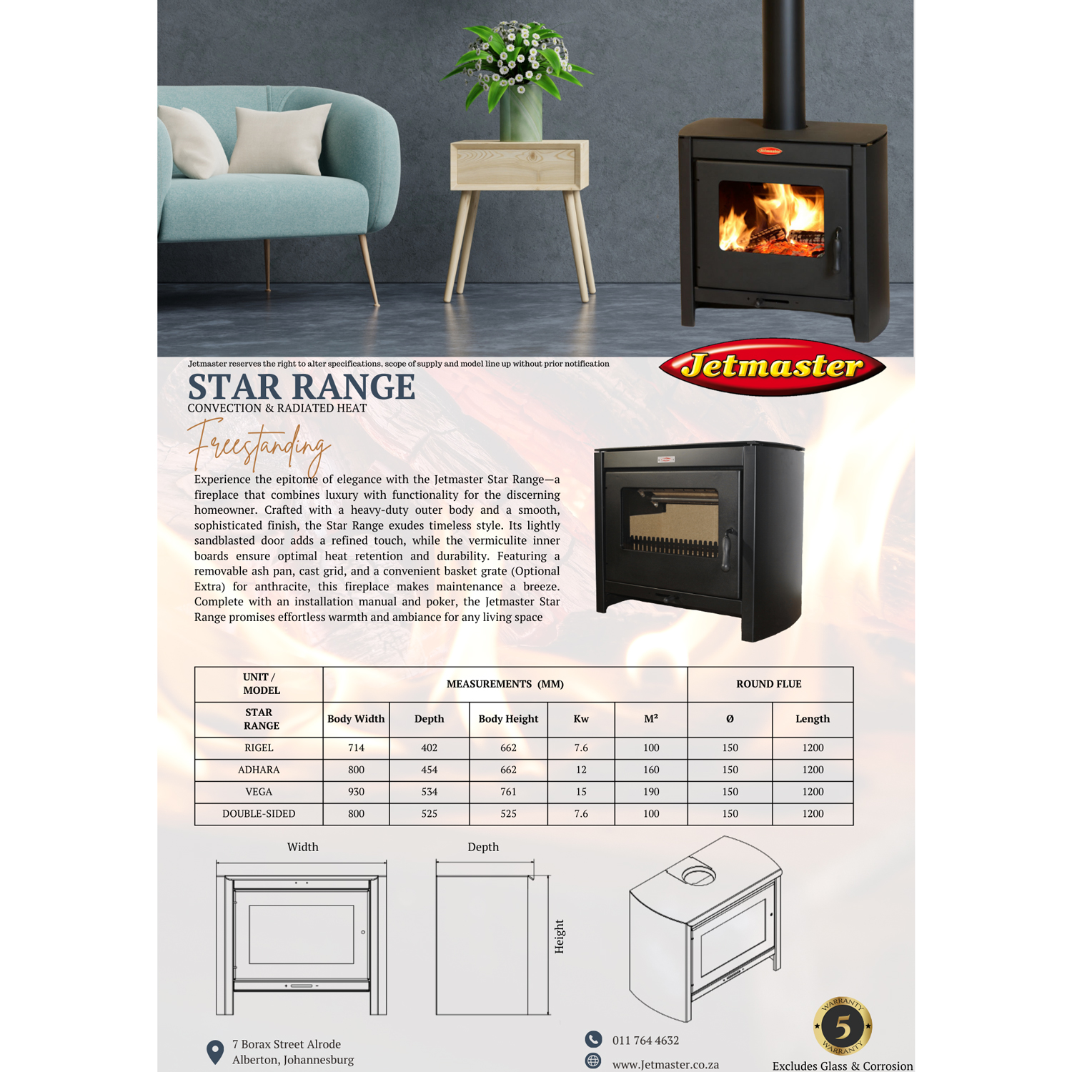 Vega Slow Stove – Free-standing - Image 2