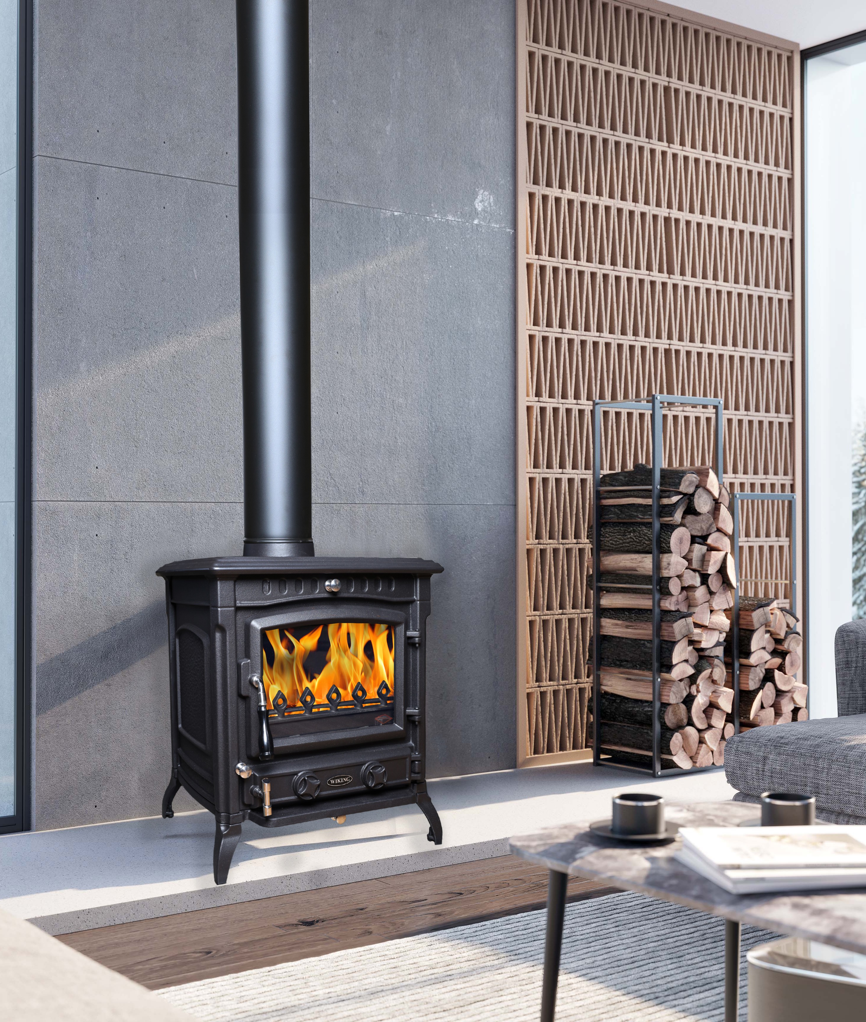 Wiking ME086 Freestanding Fireplace (9 – 11kW) - Image 4
