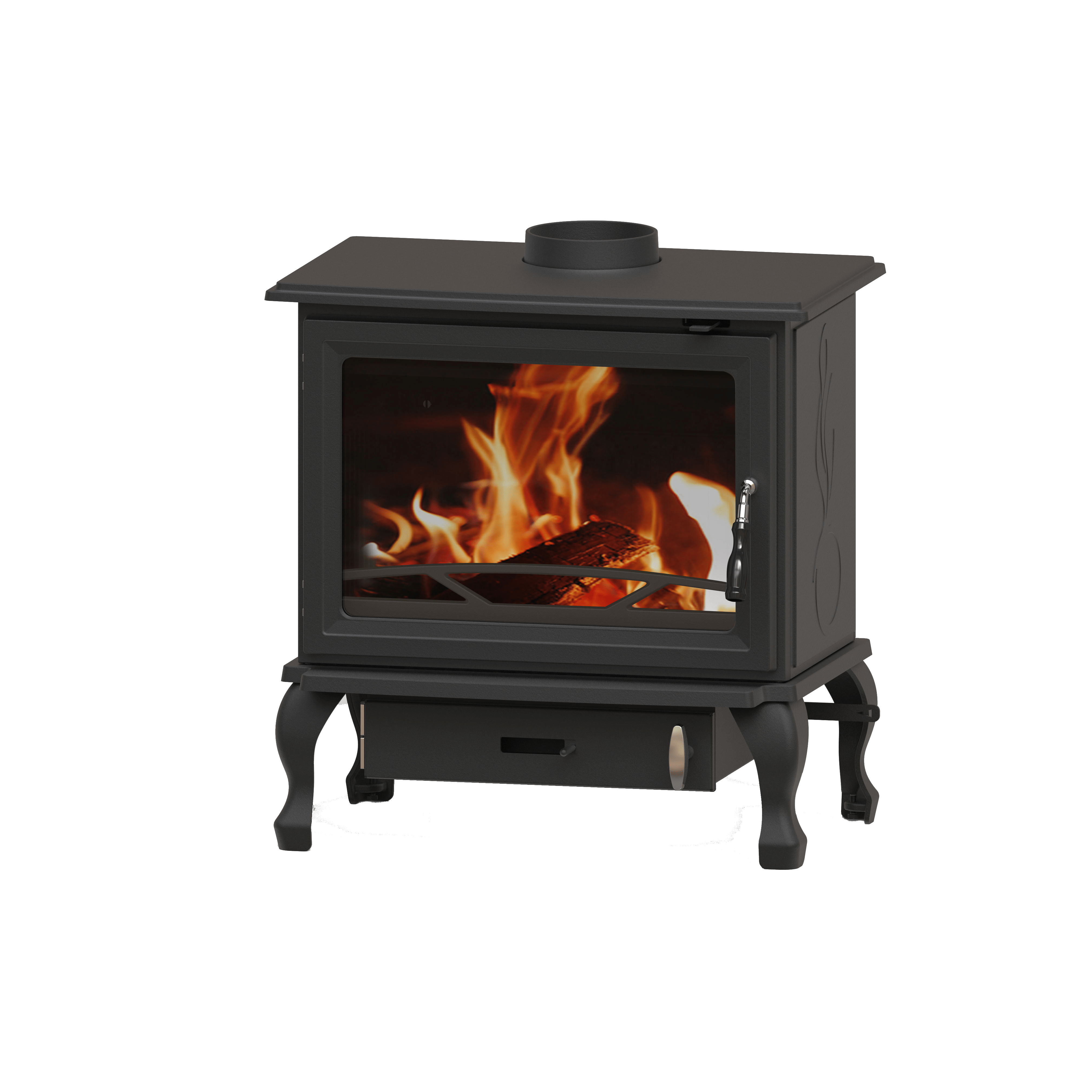 Wiking XN087D2 Freestanding Fireplace (12-16kW) - Image 2