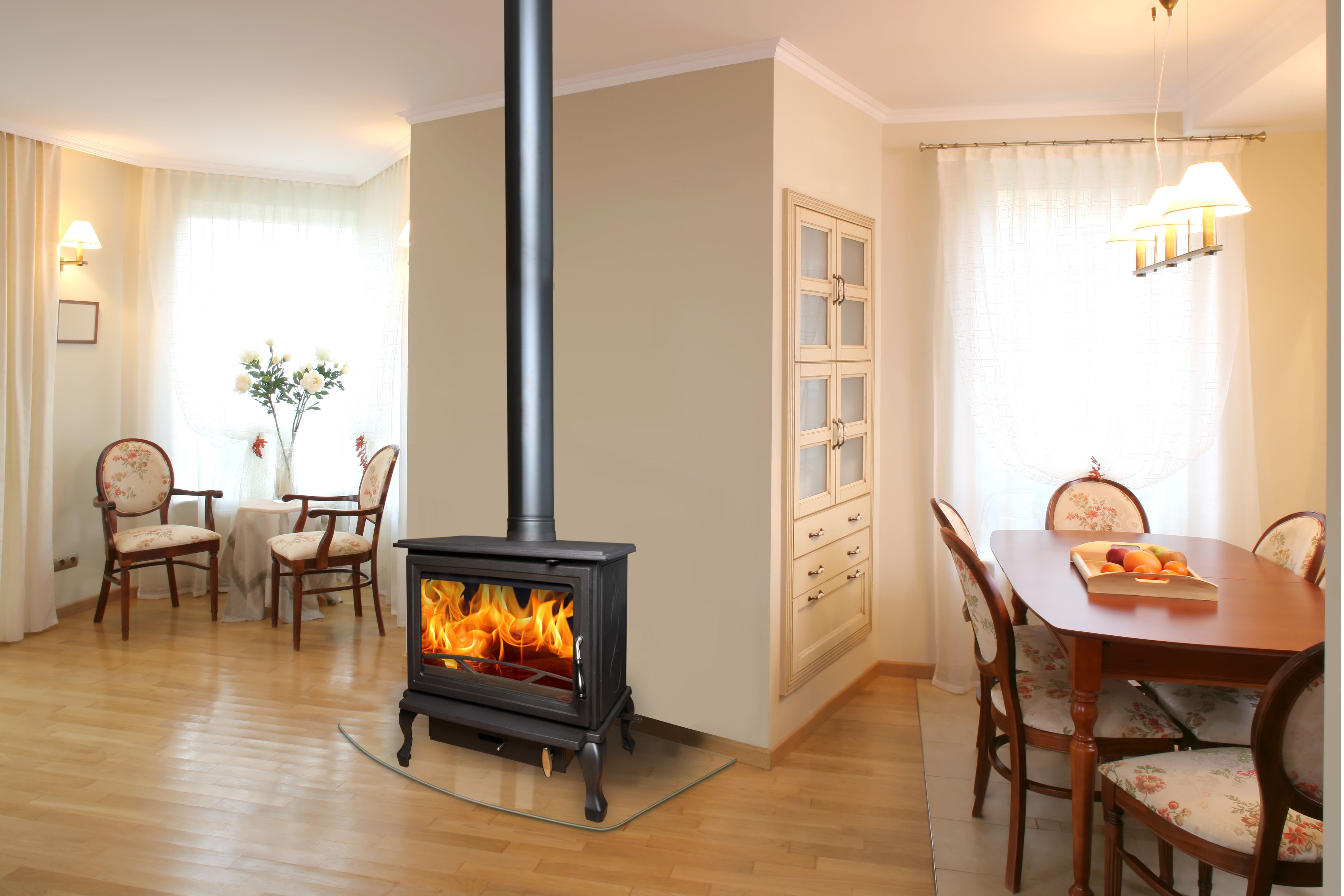 Wiking XN087D2 Freestanding Fireplace (12-16kW) - Image 4